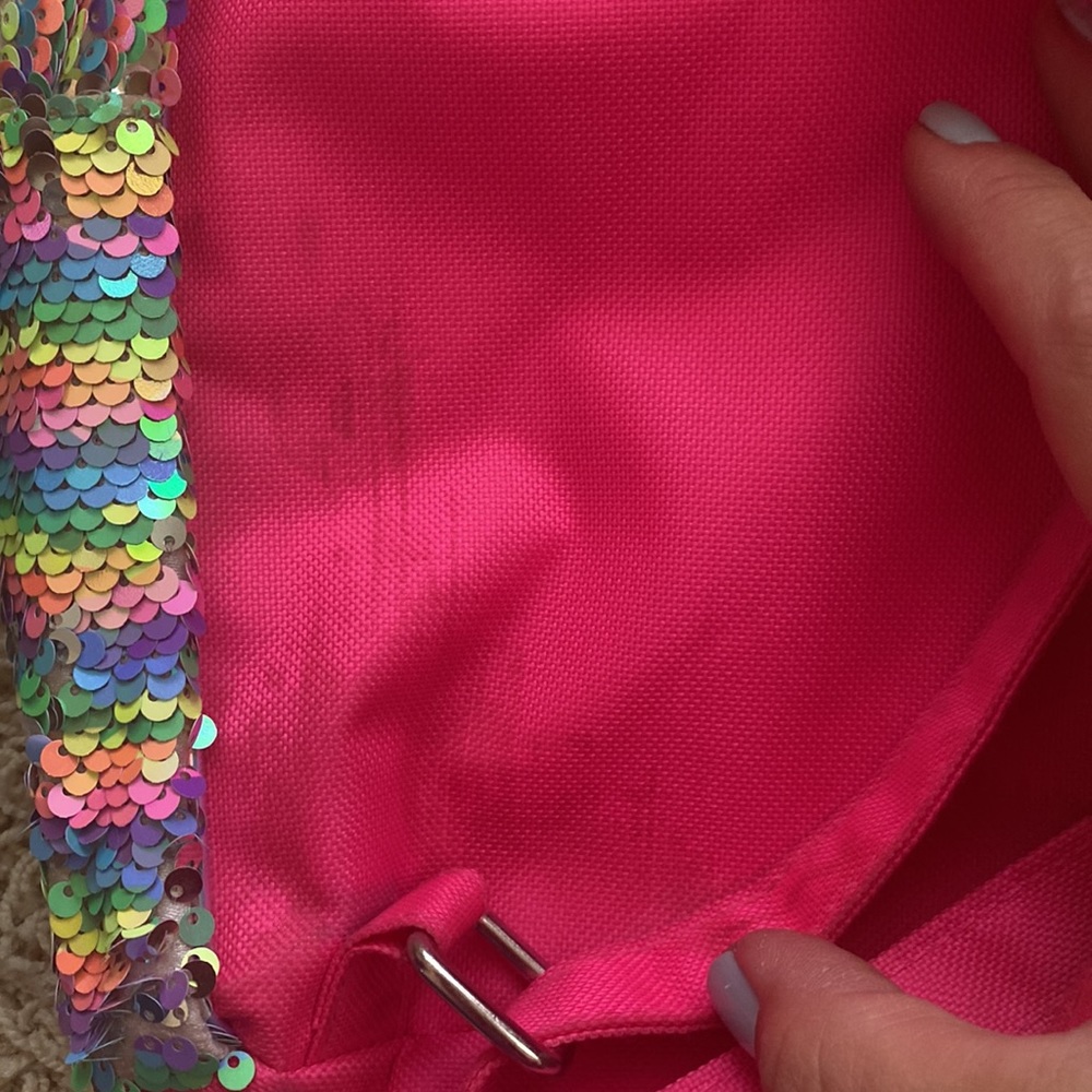 Justice mini "B" sequin backpack - Picture 6 of 6